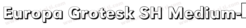 Europa Grotesk SH Medium字体转换